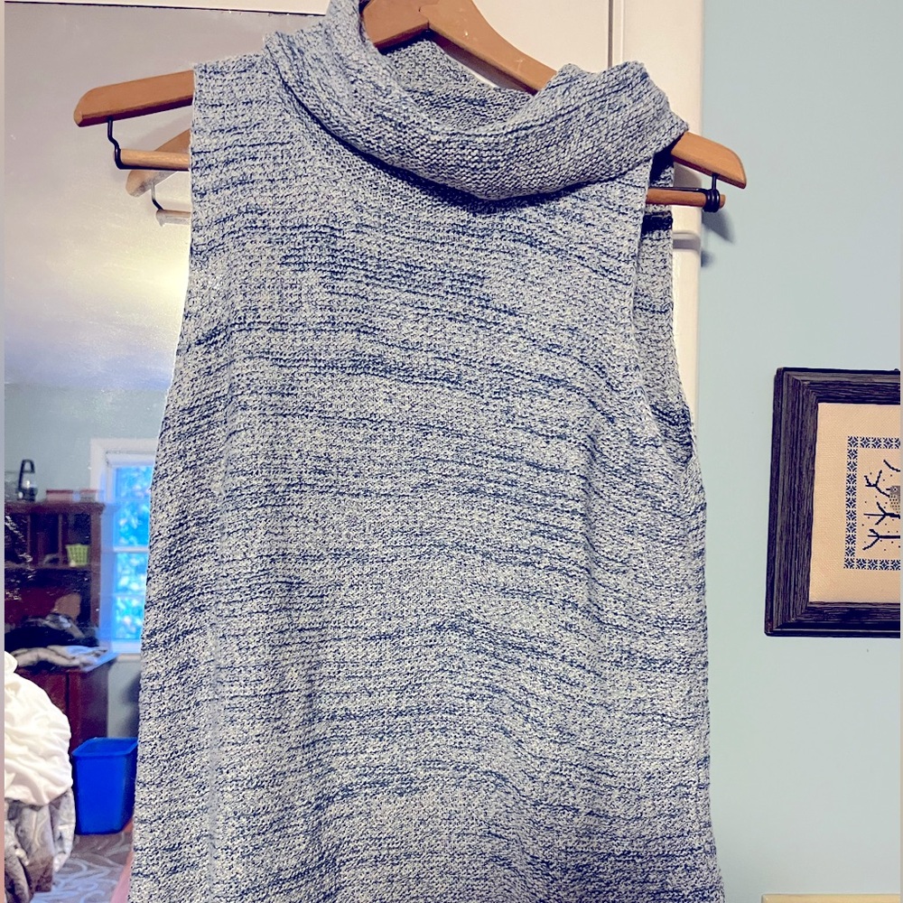 Loft EUC Medium Petite Sleeveless Turtleneck